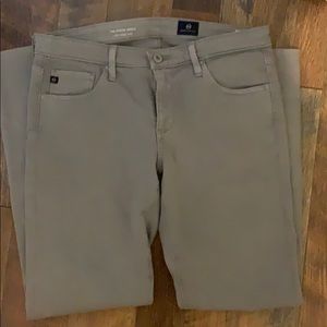 AG Stevie Ankle Grey straight jeans